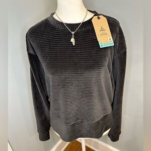 PrAna rubbed velour long sleeve shirt
